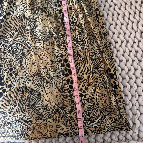 Lilly Pulitzer Women's Tessa Dress “Rattan Walk On The Wild Side” XL Leopard - Picture 10 of 10